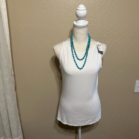 INC International Concepts White Tank Top (NWT) - Picture 3 of 10